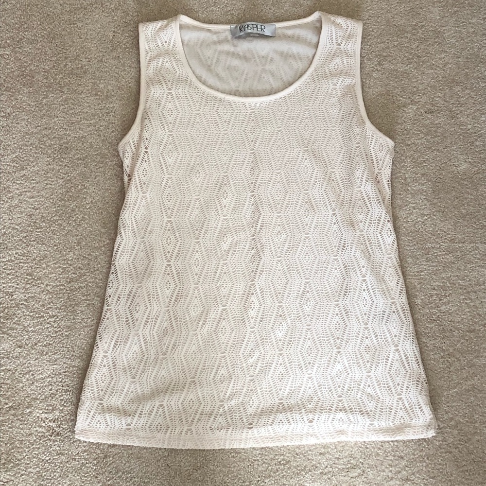 Kasper Off-White Patterned Shirt XS